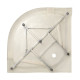 Душовий бокс Lidz Tani SB90x90.SAT.LOW.GR, скло тоноване 4 мм
