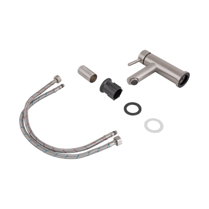 Змішувач для раковини Lidz Aria 001F (k35) LDARI001FNKS34937 Nickel