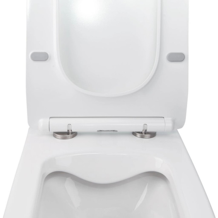 Готове рішення Qtap для ванної кімнати: підвісний унітаз Crow Rimless 520х360х290 + комплект інсталяції Nest 4 в 1 (лінійна клавіша White)