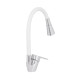 Змішувач для кухні Lidz Tani 008F3 з гнучким виливом (k40) LDTAN008F3WCR37037 Chrome/White