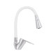 Змішувач для кухні Lidz Tani 008F3 з гнучким виливом (k40) LDTAN008F3WCR37037 Chrome/White