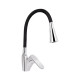 Змішувач для кухні Lidz Tani 007F3 з гнучким виливом (k40) LDTAN007F3BCR37649 Chrome/Black