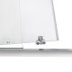 Душові двері в нішу Qtap Taurus CRM2013-14.C6 130-140x200 см, скло Clear 6 мм, покриття CalcLess