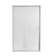 Душові двері в нішу Qtap Taurus CRM2013-14.C6 130-140x200 см, скло Clear 6 мм, покриття CalcLess