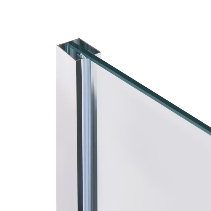 Душова перегородка Qtap Walk-In Standard CRM209.C8 90х200 см, скло Clear 8 мм, покриття CalcLess