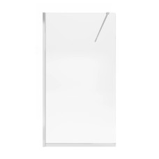 Душова перегородка Qtap Walk-In Standard CRM2011.C8 110х200 см, скло Clear 8 мм, покриття CalcLess