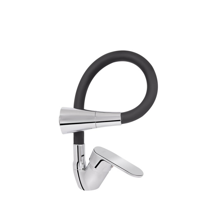 Змішувач для кухні Lidz Tani 008F3 з гнучким виливом (k40) LDTAN008F3BCR39484 Chrome/Black