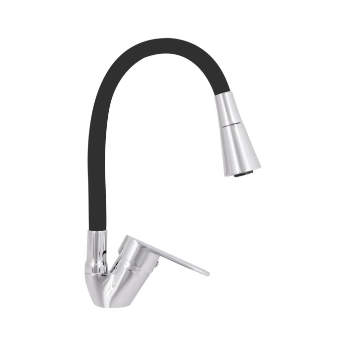 Змішувач для кухні Lidz Tani 008F3 з гнучким виливом (k40) LDTAN008F3BCR39484 Chrome/Black