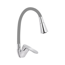 Змішувач для кухні Lidz Tani 008F3 з гнучким виливом (k40) LDTAN008F3GCR39507 Chrome/Grey