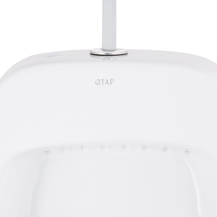 Пісуар підвісний Qtap Crow з краном-дозатором 390х330х660 White QT0588112HW