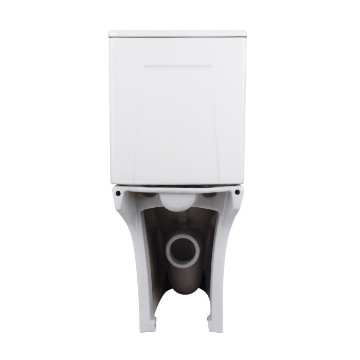 Унітаз-компакт Qtap Presto безобідковий з сідінням Soft-close QT24221217AW
