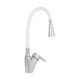 Змішувач для кухні Lidz Tani 007F3 з гнучким виливом (k40) LDTAN007F3WCR40423 Chrome/White