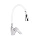 Змішувач для кухні Lidz Tani 007F3 з гнучким виливом (k40) LDTAN007F3WCR40423 Chrome/White