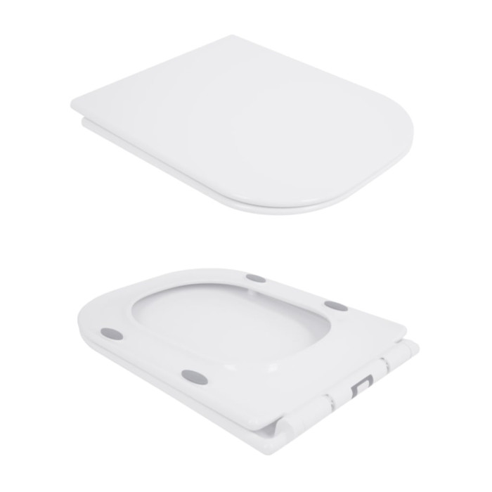 Унітаз-компакт Qtap Nando безобідковий з сидінням Soft-close QT12221222AW