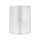 Душова кабіна Lidz Latwa SC90x90.SAT.HIGH.FR, скло Frost 4 мм без піддона