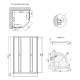 Набір Lidz душова кабіна Latwa SC80x80.SAT.LOW.GR, скло тоноване 4 мм + піддон Kupala