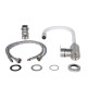 Змішувач для кухні Lidz Vida 015F3 з гнучким виливом (k35) LDVID015F3WHI43357 White / Nickel