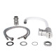 Змішувач для кухні Lidz Aria 015F3 з гнучким виливом (k35) LDARI015F3WHI43362 White / Nickel