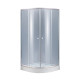 Душова кабіна Lidz Latwa SC90x90.SAT.LOW.GR, скло тон. 4 мм + Lidz Душовий піддон KAPIELKA ST90x90x14