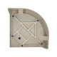 Душова кабіна Lidz Latwa SC80x80.SAT.LOW.FR, скло Frost 4 мм + Lidz Душовий піддон KAPIELKA ST80x80x14