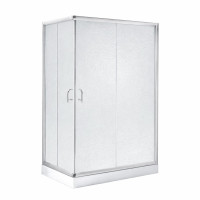 Душова кабіна Lidz Wawel SC100x80.SAT.LOW.FR, скло Frost 5 мм + Lidz Душовий піддон KAPIELKA ST100x80х14