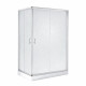 Душова кабіна Lidz Wawel SC100x80.SAT.LOW.FR, скло Frost 5 мм + Lidz Душовий піддон KAPIELKA ST100x80х14