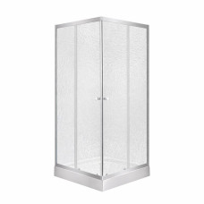 Душова кабіна Lidz Wawel SC90x90.SAT.LOW.FR, скло Frost 4 мм + Lidz Душовий піддон KAPIELKA ST90x90х14