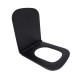 Сидіння для унітаза Qtap Tern 420х340х35 мм, Matt Black, з мікроліфтом, Slim Duroplast, Quick Release QT99HY2322MB