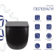 Унітаз підвісний Qtap Gemini безободковий з сидінням Soft-close QT2533076EUQMB