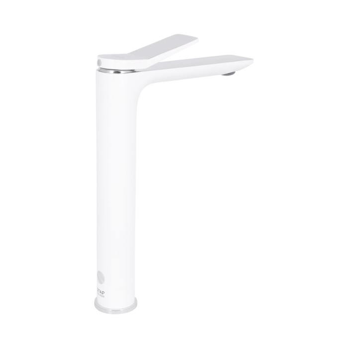 Змішувач для раковини Qtap Presto високий QTPRE269CRW45577 Chrome/White