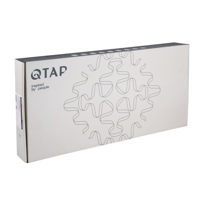 Змішувач для кухні Qtap Vlasta New з висувним виливом QTVLA344GMB45647 Gunmetal Black PVD