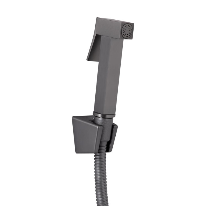 Змішувач для раковини Qtap Gemini (з гігієнічним душем) QTGEM272GMB45692 Gunmetal Black PVD