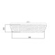 Лійка для верхнього душу Qtap Hlavova 300x200 мм прямокутна QTHLA107BLM45783 Black Matt