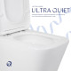 Унітаз підлоговий Qtap Tern Ultra Quiet безобідковий з сидінням Soft-Close QT17226003AW White