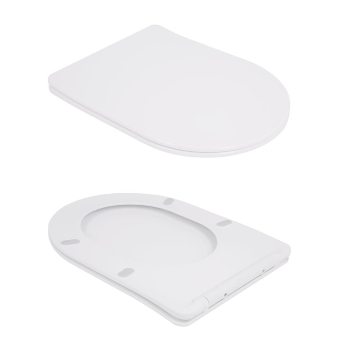 Унітаз-компакт Qtap Robin Ultra Quiet безободковий з сидінням Soft-close QT13226089AW