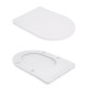 Унітаз-компакт Qtap Robin Ultra Quiet безободковий з сидінням Soft-close QT13226089AW