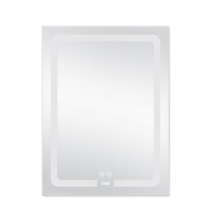 Дзеркало Lidz Kubis 600х800 з LED-підсвічуванням Touch, з антизапотіванням, з димером, рег. яскравості LD78LF9376080