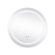 Дзеркало Lidz Aria R600 з LED-підсвічуванням Touch, з антизапотіванням, з димером, рег. яскравості LD78LR600