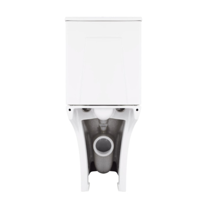Унітаз-компакт Qtap Presto Quadro безободковий з сидінням Soft-close QT24221215AW