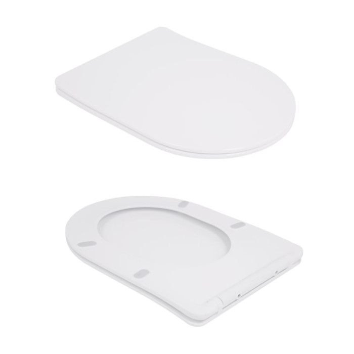 Унітаз підлоговий Qtap Robin New Ultra Quiet безобідковий з сидінням Soft-close WHITE QT13226083AW