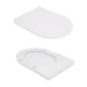 Унітаз підлоговий Qtap Robin New Ultra Quiet безобідковий з сидінням Soft-close WHITE QT13226083AW