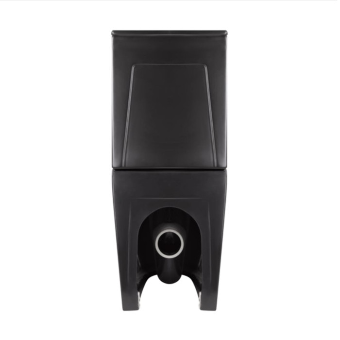 Унітаз підлоговий Qtap Robin Ultra Quiet безобідковий з сидінням Soft-close MATT BLACK QT13226083AMB