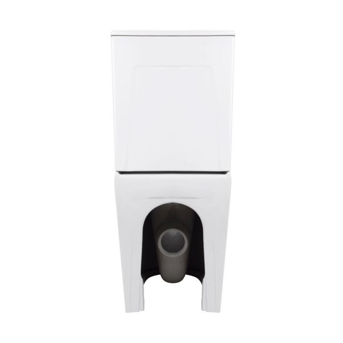 Унітаз підлоговий Qtap Virgo Ultra Quiet безобідковий з сидінням Soft-close WHITE QT18226092AW