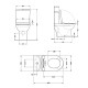 Унітаз підлоговий Qtap Dove Rimless безобідковий з сидінням Soft-close WHITE QT06228380BW