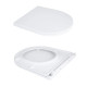 Унітаз підлоговий Qtap Dove Rimless безобідковий з сидінням Soft-close WHITE QT06228380BW