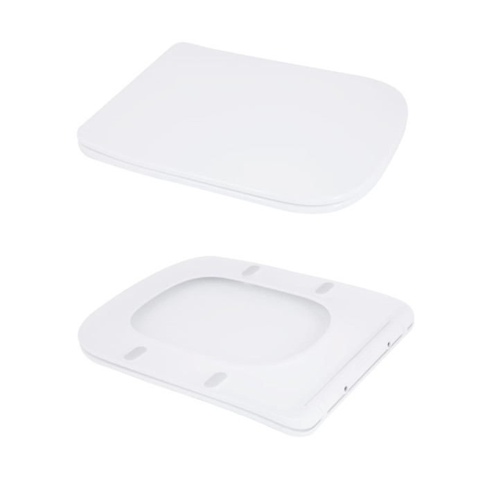 Унітаз підлоговий Qtap Aries Rimless безобідковий з сидінням Soft-close WHITE QT03228302W