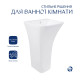 Раковина для підлоги моноблок Qtap Crow 445x420x840 White QT0511G315WN
