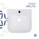 Раковина для підлоги моноблок Qtap Crow 445x420x840 White QT0511G315WN