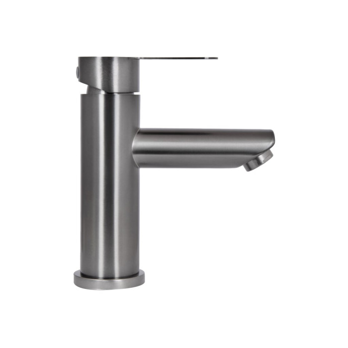 Змішувач для раковини Brinex Pure 001F низький  Graphite BRIPUR001FGRP