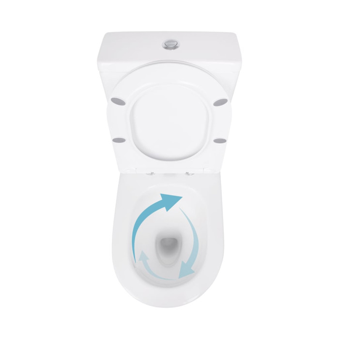 Унітаз підлоговий Qtap Jay Ultra Quiet з сидінням Soft-close 640x360x835 мм QT07222175TW White